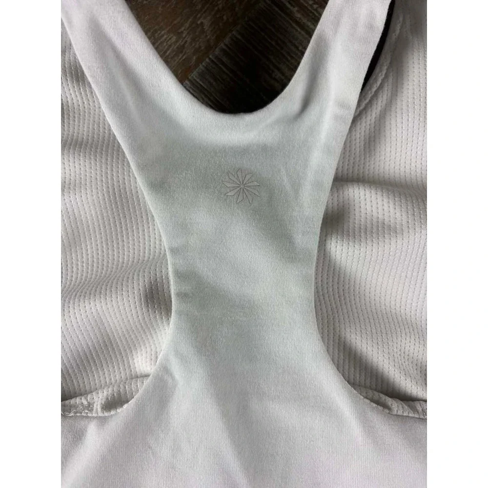 Athleta Girl White Racerback Tank Top Crop Top Kids Size M 8-10